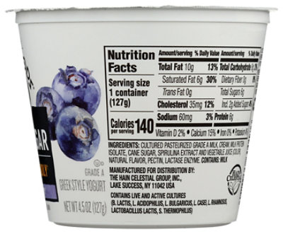 Greek Gods Less Sugar Blueberry Yogurt - 4.5 Oz - Image 3