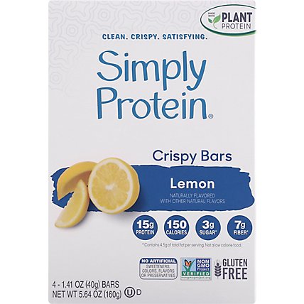 SimplyProtein Crispy Bar Lemon - 4-1.41 Oz - Image 2