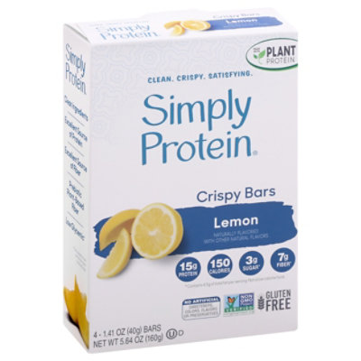 SimplyProtein Crispy Bar Lemon - 4-1.41 Oz