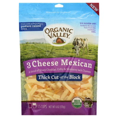 Organic Valley Thick Mex Cheese Shred - 6 Oz - Image 4