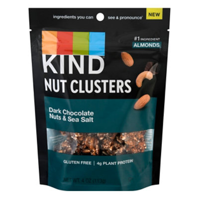 KIND Nut Clusters Almond Dark Chocolate And Sea Salt - 4 Oz