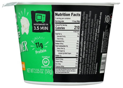 Veggiecraft Pasta Cup Cauliflower Cheddar - 2.05 Oz - Image 3