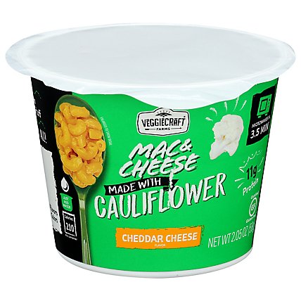 Veggiecraft Pasta Cup Cauliflower Cheddar - 2.05 Oz - Image 1