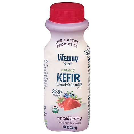 Organic Wm Mixed Berry Kefir - 8 Oz