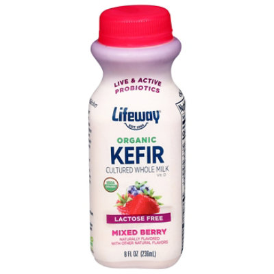 Organic Wm Mixed Berry Kefir - 8 Oz