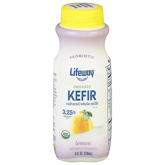 Organic Wm Lemon Kefir - 8 Oz