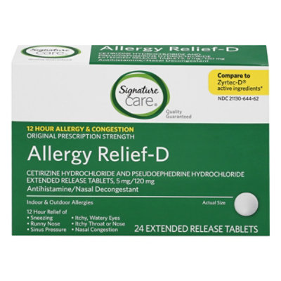 Signature Select/Care Allergy Relief-D 12 Hour - 24 Count - Image 3