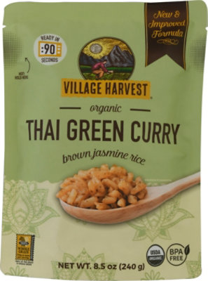 Village Harvest Rice Brown Jasmine Organic Thai Green Curry - 8.5 Oz - Image 2