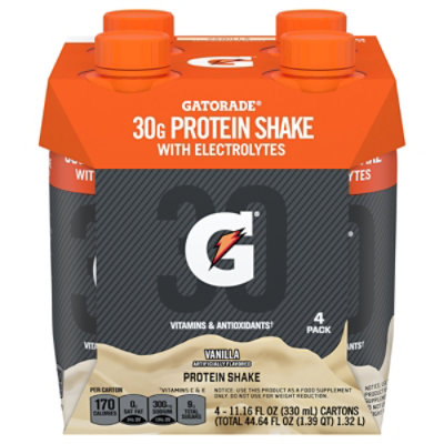 Gatorade Super Protein Vanilla Ready To Drink Shake - 4-11.16 Fl. Oz.