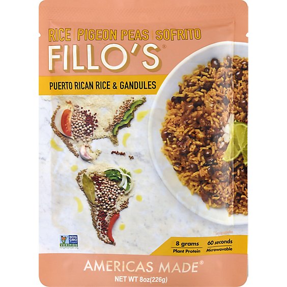 Fillos Rice & Grandules Puerto Rican - 8 Oz