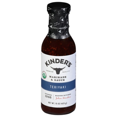 Kinders Organic Teriyaki Marinade & Sauc - 15 Oz