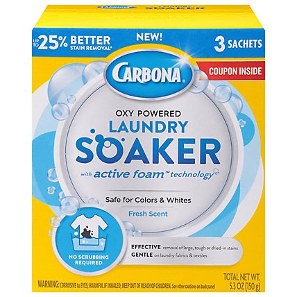 Carbona Oxy Powered Laundry Soaker - 3 Count - Image 1
