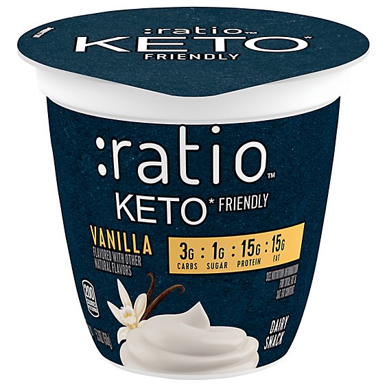 Ratio Keto Friendly Vanilla Dairy Snack - 5.3 Oz