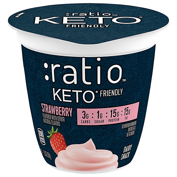 Ratio Keto Friendly Strawberry Dairy Snack - 5.3 Oz