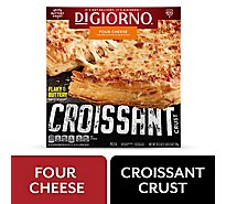 DiGiorno Easy Dinner Four Cheese Frozen Pizza On A Croissant Crust - 25.3 Oz