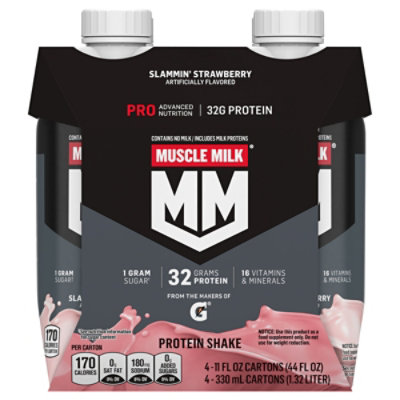 Muscle Milk Slammin Strawberry Protein Shake - 4-11 Fl. Oz. - Image 3