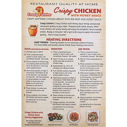 Crazy Cuizine Crispy Honey Chicken - 22 Oz - Image 6