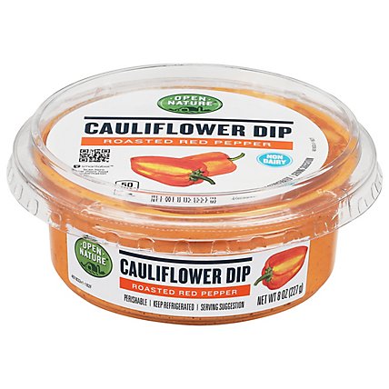 Open Nature Dip Cauliflower Roasted Red Pepper - 8 Oz - Image 1
