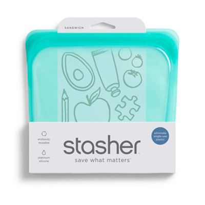 Stasher Sandwich Aqua - Each - Image 1