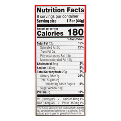 Atkins Caramel Chocolate Nut Roll Bar - 8-1.55 Oz - Image 3