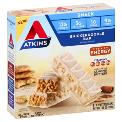 Atkins Snack Bar Snickerdoodle - 5-1.41 Oz