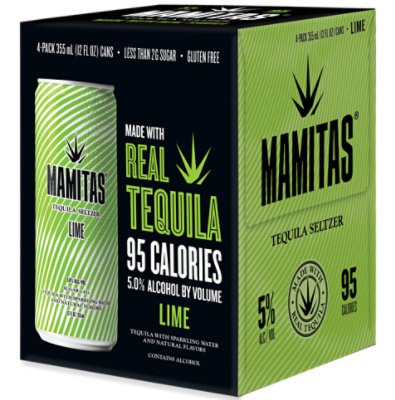 Mamitas Tequila & Soda Lime Can - 4-12 Fl. Oz.