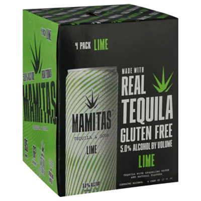 Mamitas Tequila & Soda Lime Can - 4-12 Fl. Oz.