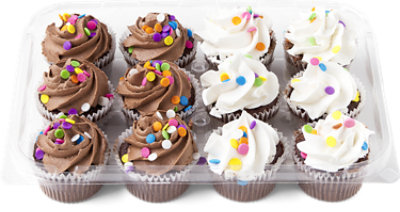 Mini Cupcakes Assorted - 12 CT - Image 1