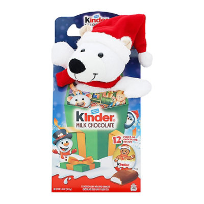 Kinder Choc Polar Bear Plush - 3.5 Oz - Image 3