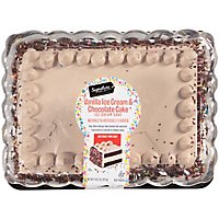Signature Select Ice Cream Cake Choc Cake Van Ic 1/4 Sheet - 66 Oz - Image 2