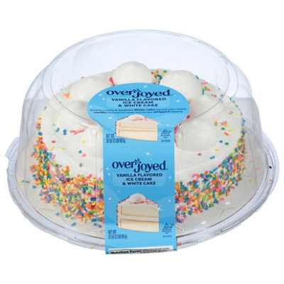 Overjoyed White Vanilla Flavored Ice Cream Cake - 32 Oz - Image 2