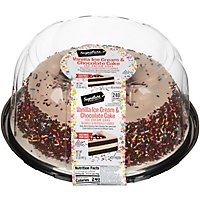 Signature Select Ice Cream Cake Chocolate Cake Vanilla Ice Cream 8 In - 32 Oz - Image 3