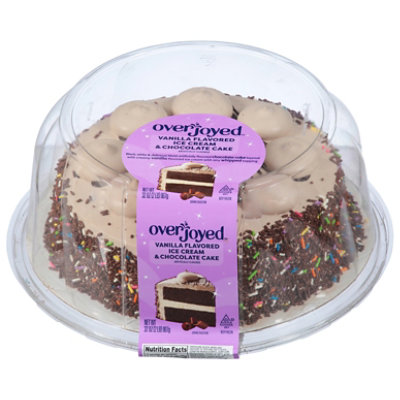 Overjoyed/Signature Select Ice Cream Cake Chocolate Cake Vanilla Ice Cream 8 In - 32 Oz - Image 2