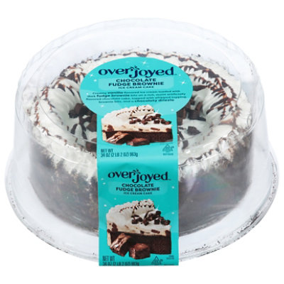 Overjoyed Chocolate Fudge Brownie Ice Cream Cake - 34 Oz - Image 2