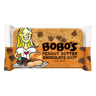 Bobos Oat Bar Peanut Butter Chocolate Chip - 3 Oz