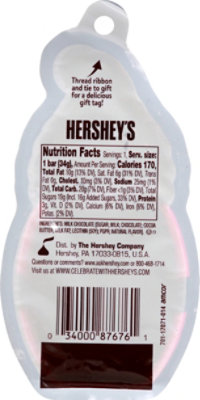 Hshy Mlk Choc Santa Gift Tag - 1.2 Oz - Image 5