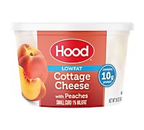 Hood Low Fat Cottage Cheese with Peaches - 16 Oz