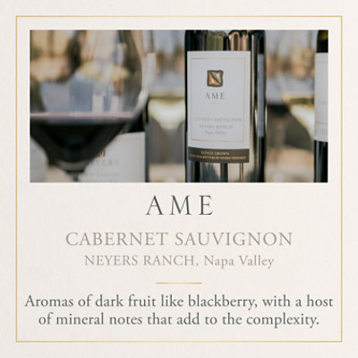 Neyers Cabernet Sauvignon AME Red Wine Bottle - 750 Ml - Image 2