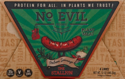 No Evil Foods Italian Sausage Vegan - 12 Oz - Image 2