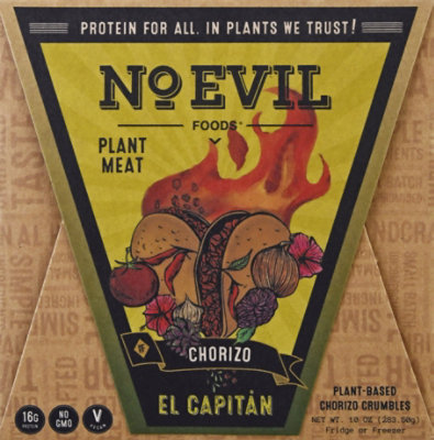 No Evil El Capitan Chorizo Crumble - 10 Oz - Image 2