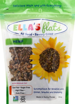 Ellas Flats Crackers Hemp - 6.5 Count - Image 2