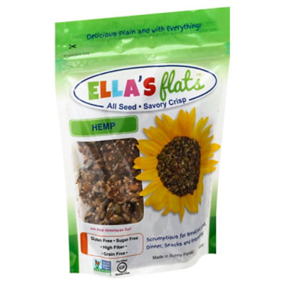 Ellas Flats Crackers Hemp - 6.5 Count