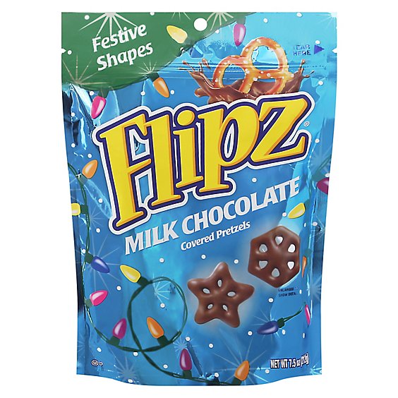 Flipz Holiday Milk Chocolate - 7.5 Oz