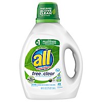 All Ultra Free Clear Pure Liquid Laundry Detergent - 88 Fl. Oz. - Image 3