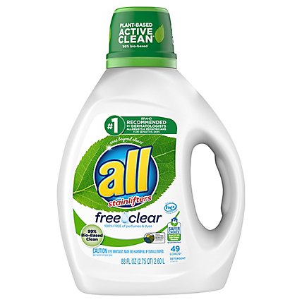 All Ultra Free Clear Pure Liquid Laundry Detergent - 88 Fl. Oz. - Image 2
