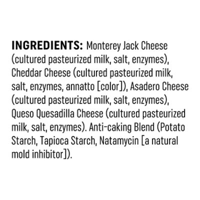 Cabot 4 Cheese Fine Cut Mexican Shreds Cheese - 8 Oz - Image 5
