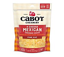 Cabot 4 Cheese Mexican Shreds Cheese - 8 Oz
