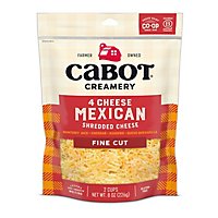 Cabot 4 Cheese Mexican Shreds Cheese - 8 Oz - Image 1