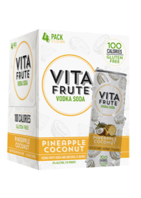 Vita Fruit Pineapple Coconut Can - 4-12 Fl. Oz.