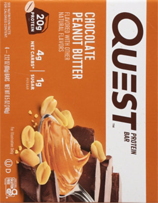 Quest Protein Bar Chocolate Peanut Butter - 4-2.12 Oz - Image 6